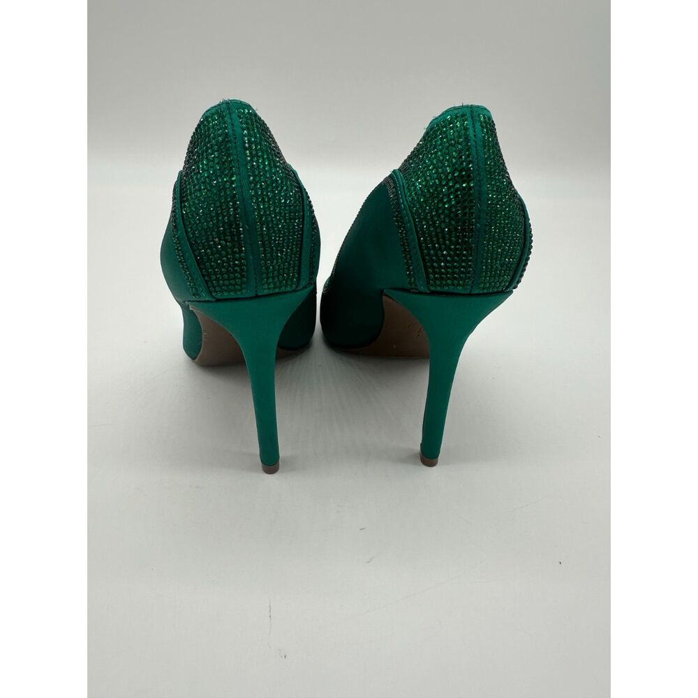 Jessica Simpson Hells 4” Sz 7 Pointy Toe w/ Bedazzle Accent Sateen Finish - Picture 10 of 10
